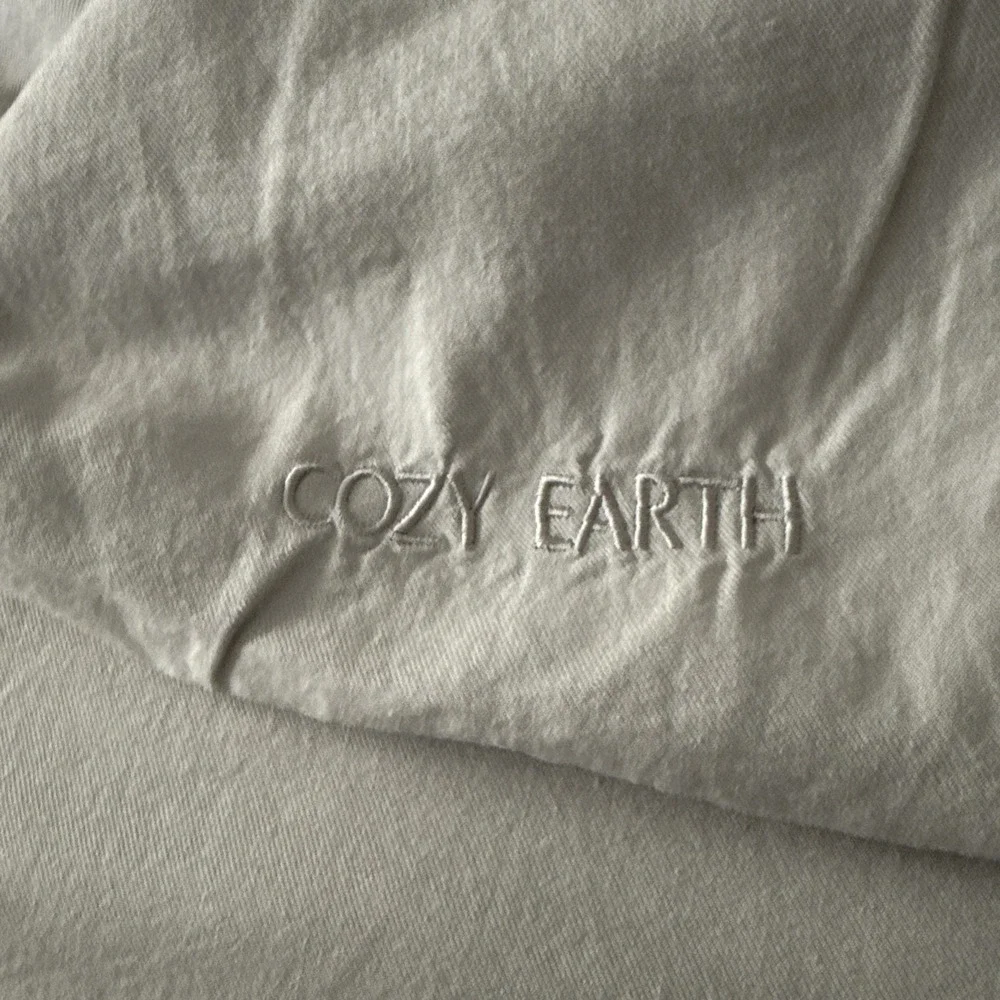 Cozy Earth Duvet Cover Queen 92X88 Viscose Bamboo Neutral Minimalist Luxury